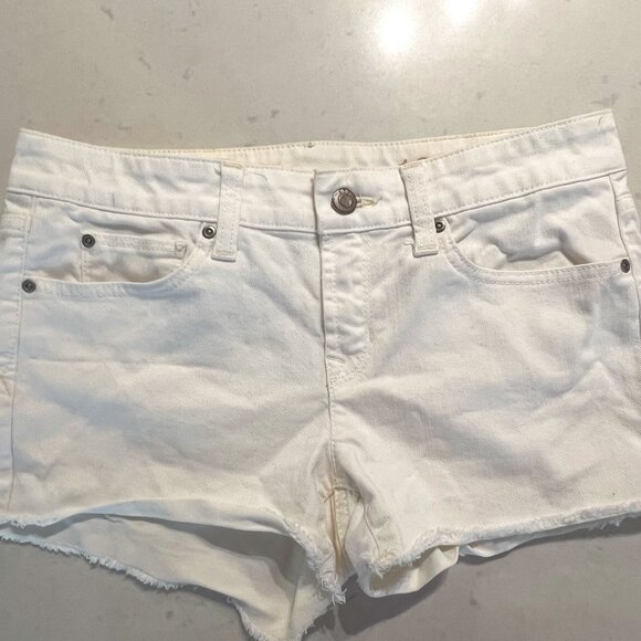 Gap White Denim Cut Off Shorts - Picture 1 of 3